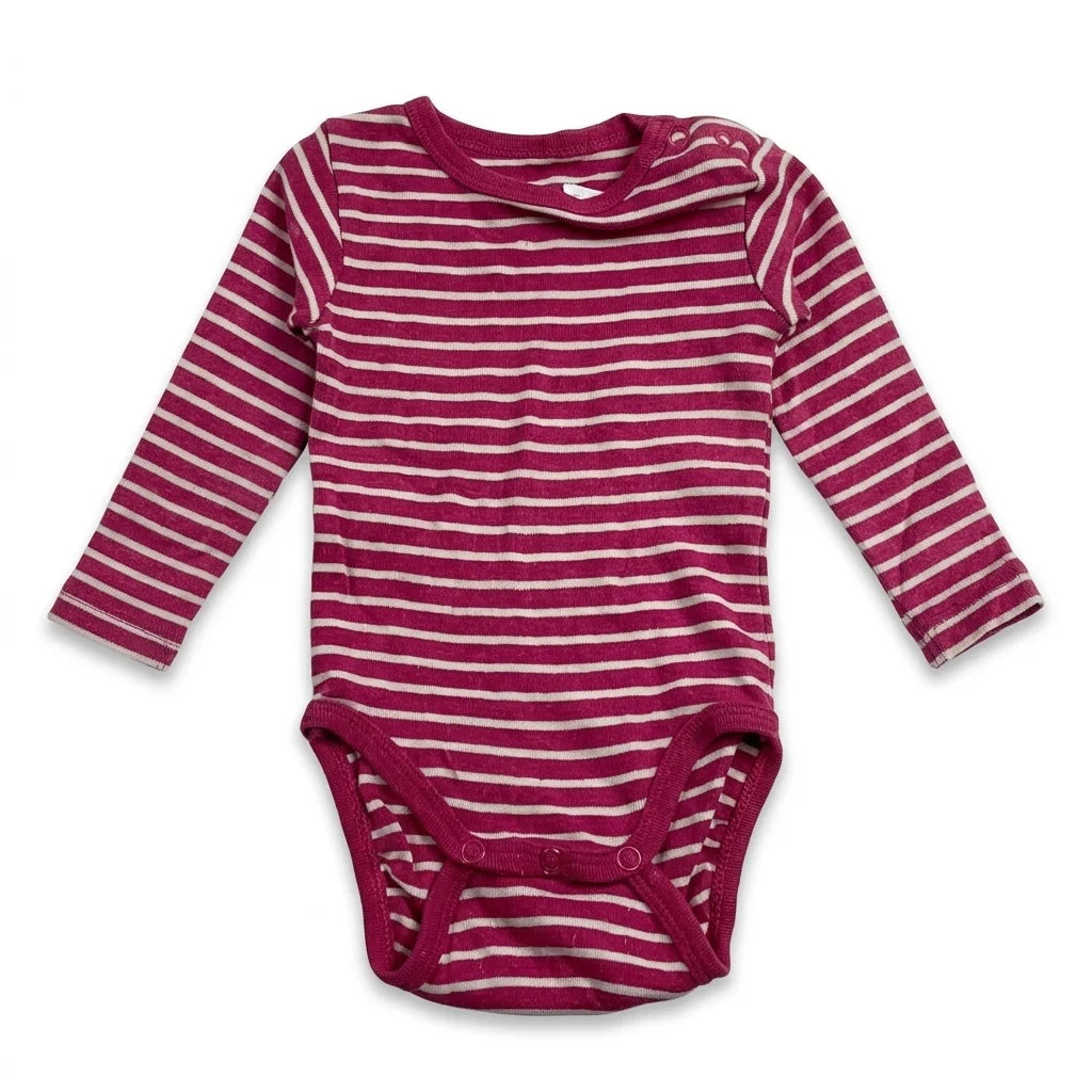 Randig body från Åhléns - Storlek 50/56 - Rosa