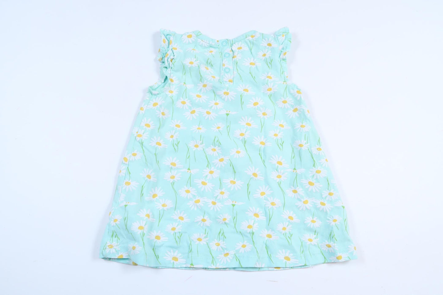 Mintgrön klänning med maskrosor från Ellos i storlek 68