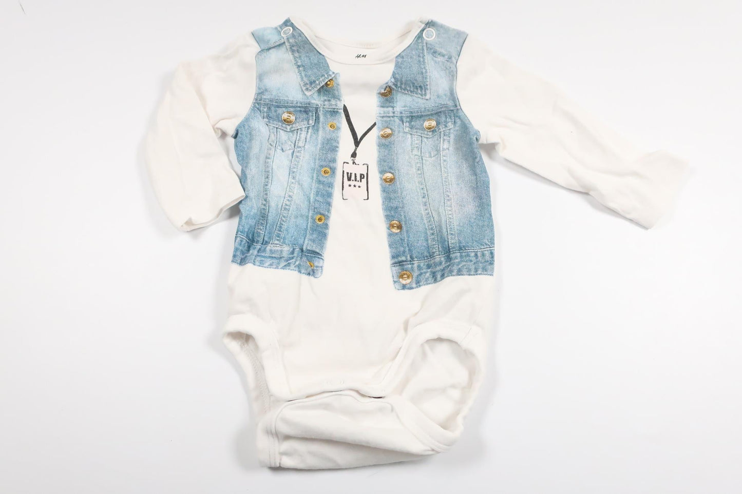 Body från H&M - Storlek 56 - Vit