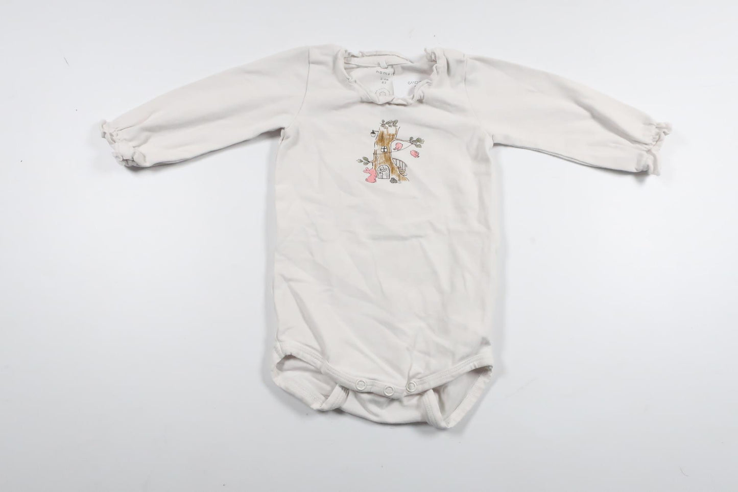 Body från Name It - Storlek 62 - Vit