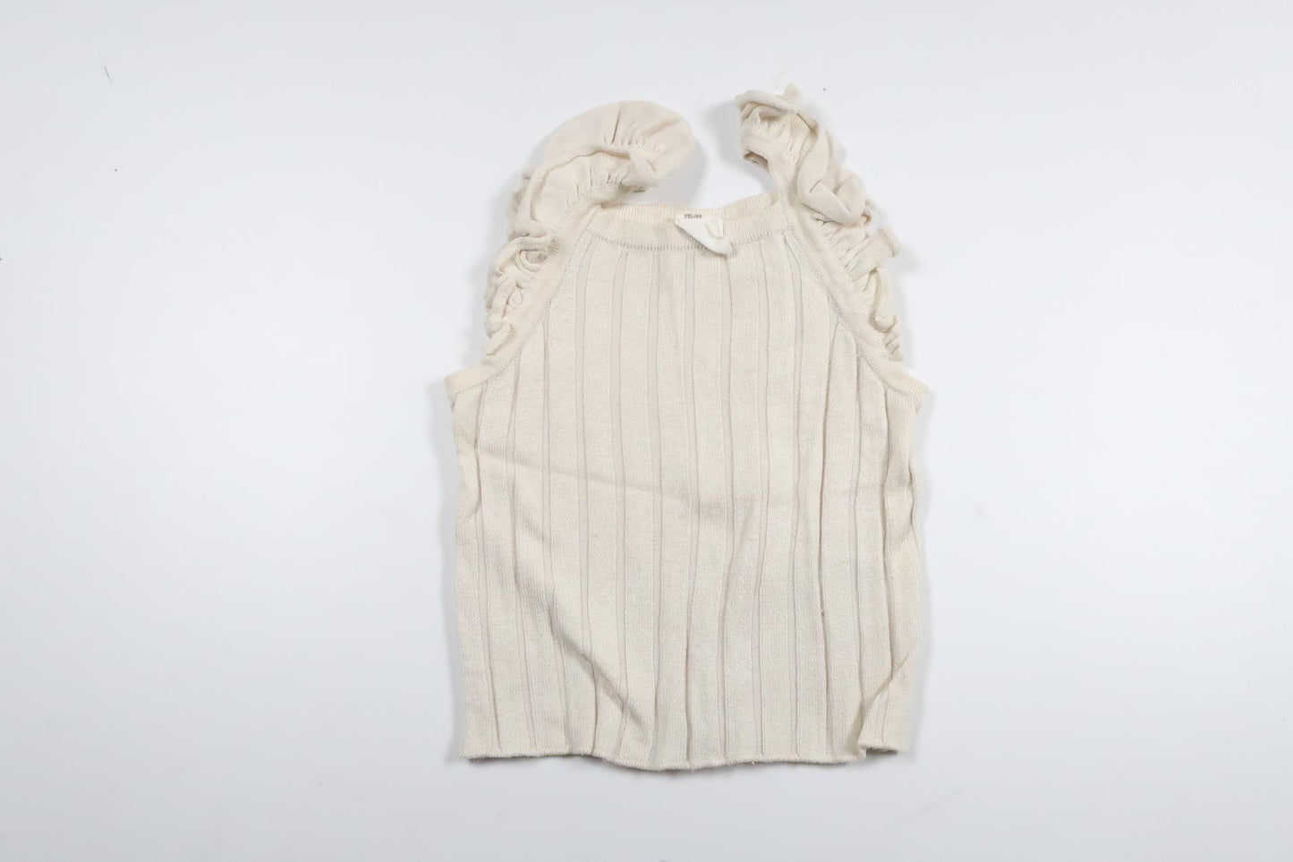 Stickat linne från H&M - Storlek 68/74 - Benvit