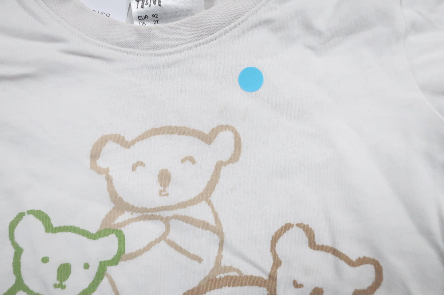 Pyjamaströja från H&M - Storlek 92 - Vit