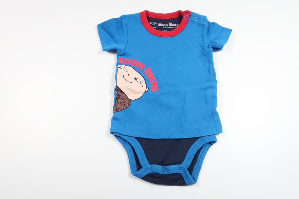 Tröja med inbyggd body från Alfons Åberg - Storlek 68 - Blå