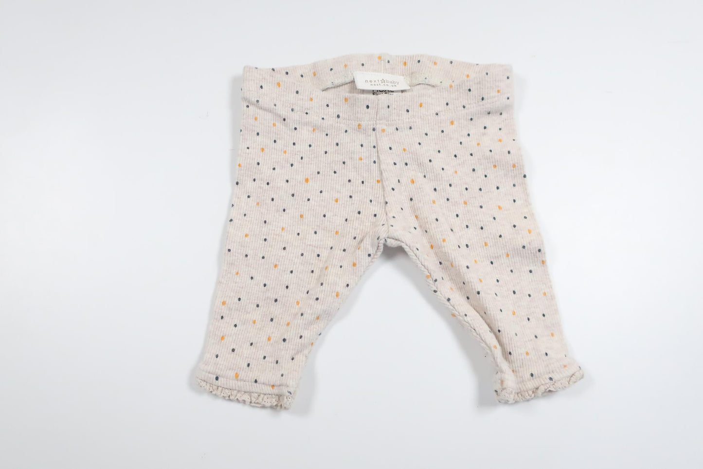 Ribbade byxor från Next - Storlek 50 - Beige