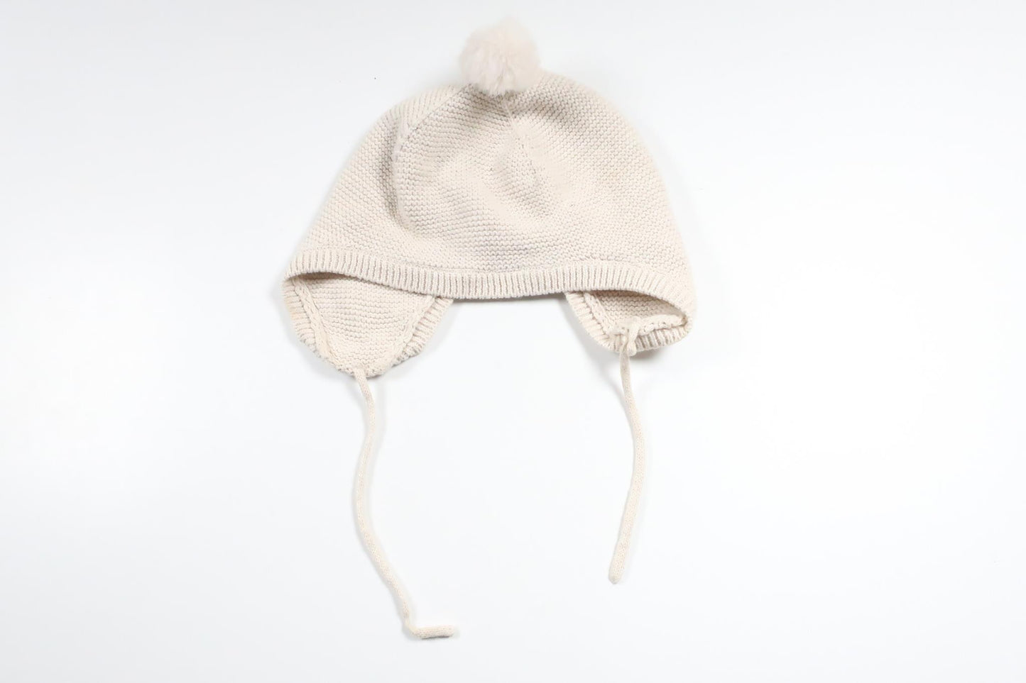 Stickad mössa från H&M - Storlek 98/104 - Beige