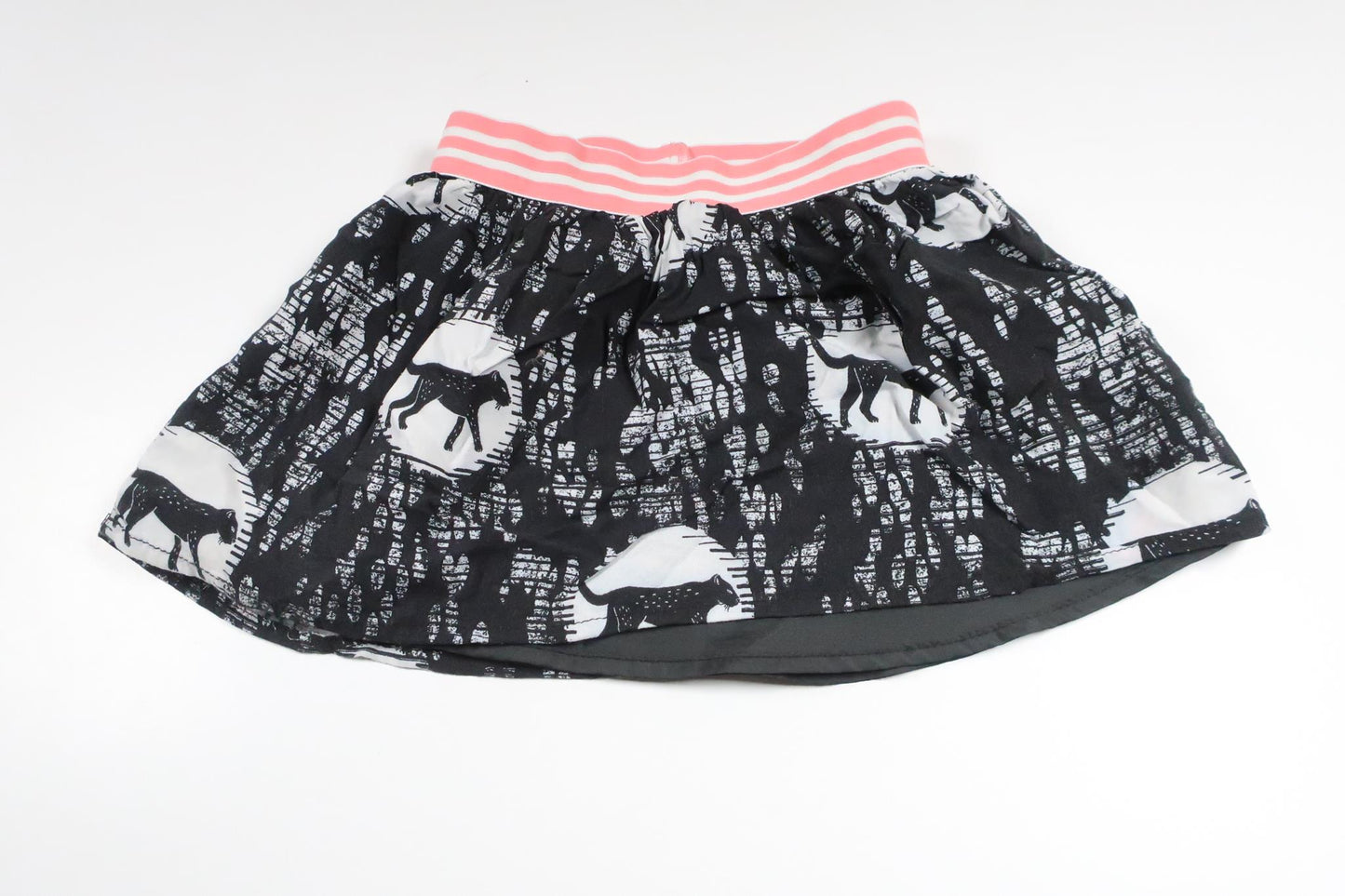 Kjol med svart panter från Lindex - Storlek 92 - Svart