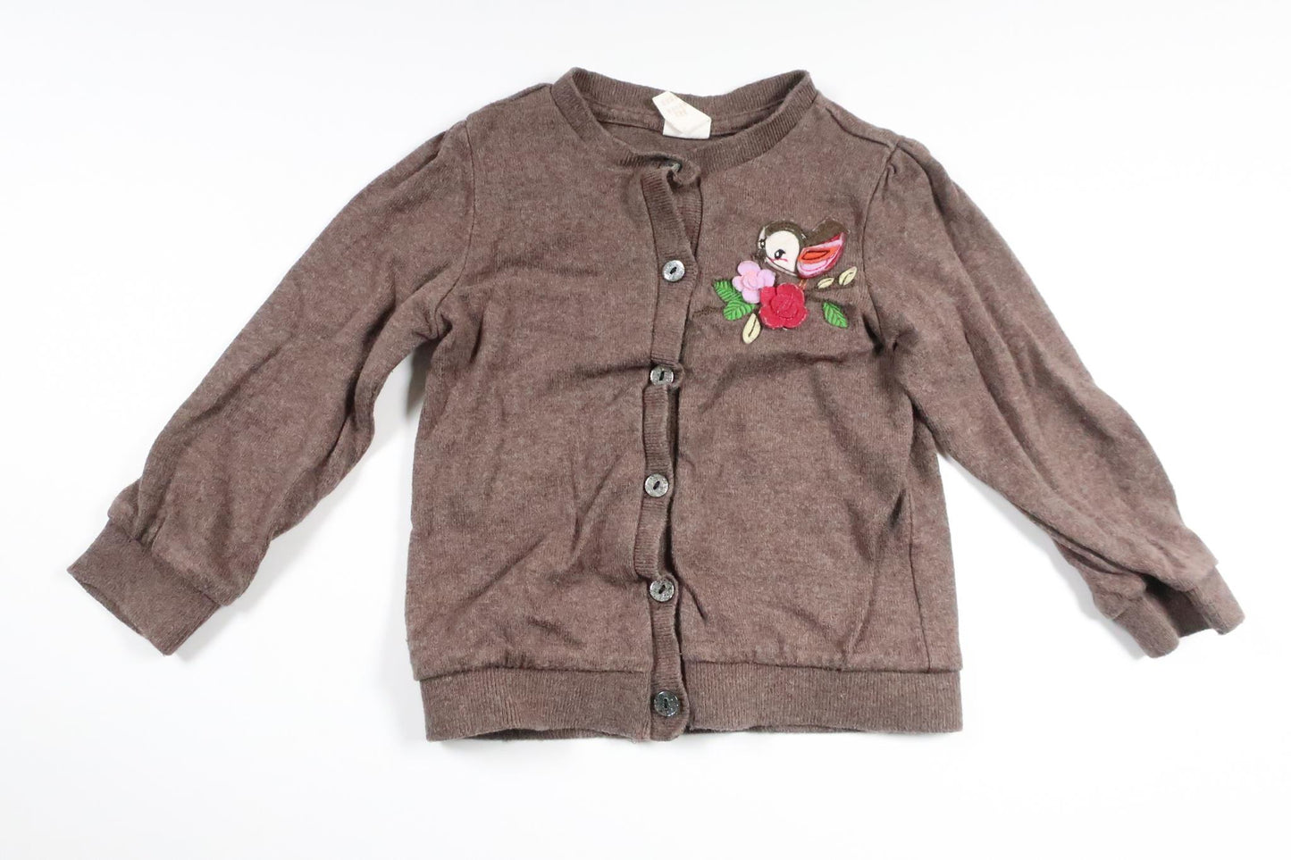 Stickad kofta från H&M - Storlek 86 - Brun