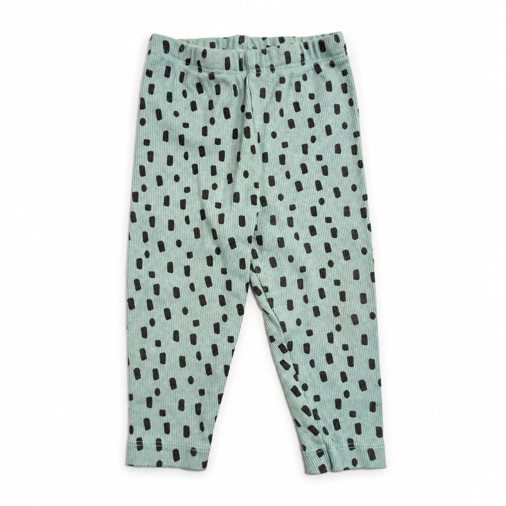 Mönstrade leggings från ICA I Love Eco - Storlek 74 - Grön