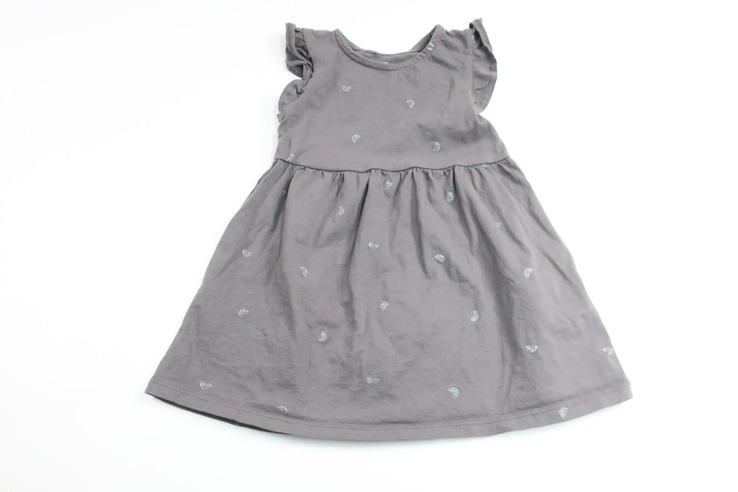 Klänning med regnbågar från H&M - Storlek 92 - Grå