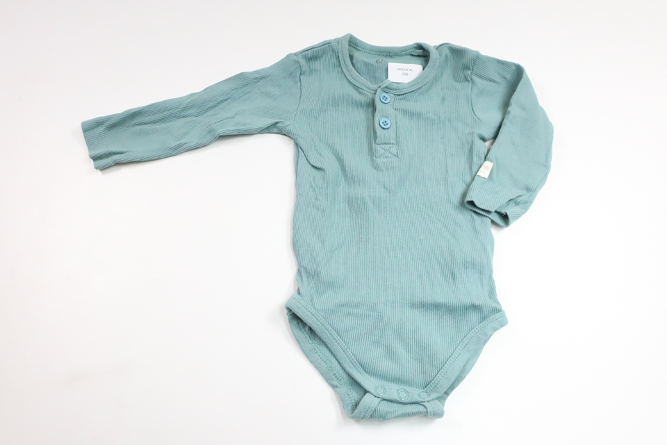 Ribbad body från Tiny One - Storlek 62 - Blå