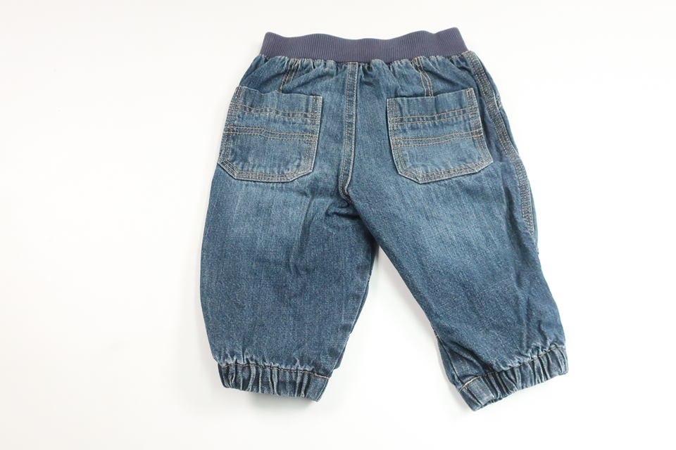 Fodrade byxor från Baby Team - Storlek 68 - Denim