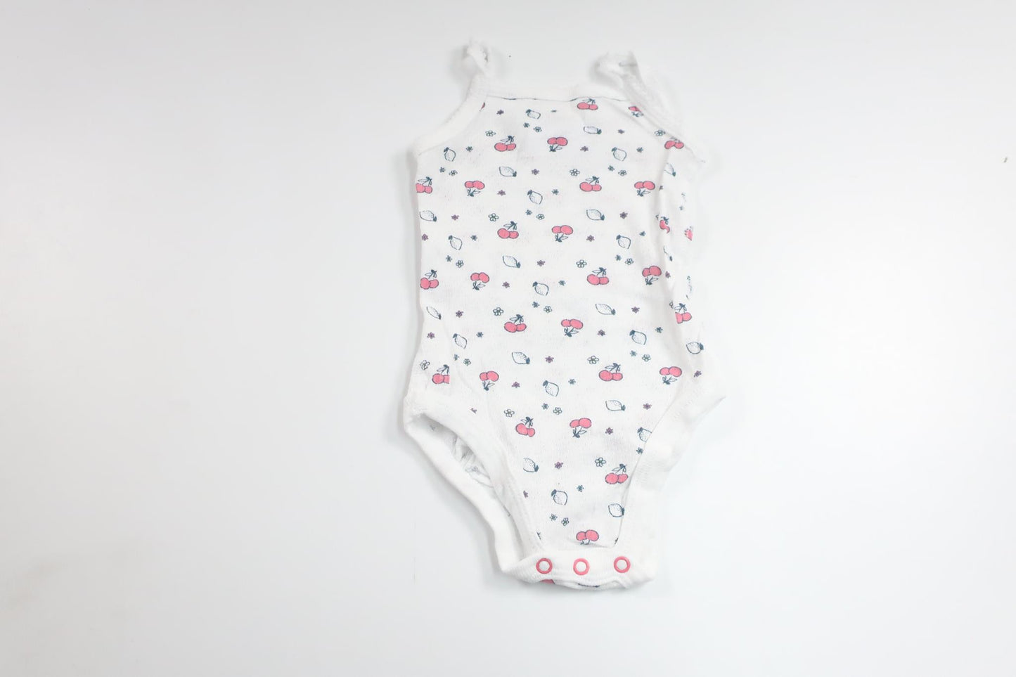 Body med körsbär från Okänt - Storlek 56 - Vit