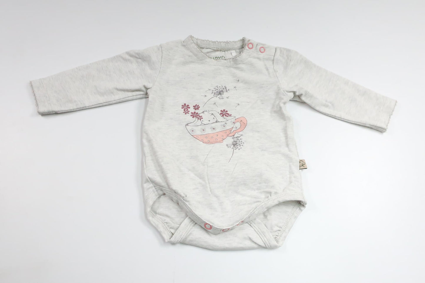 Body från Minymo - Storlek 56 - Grå