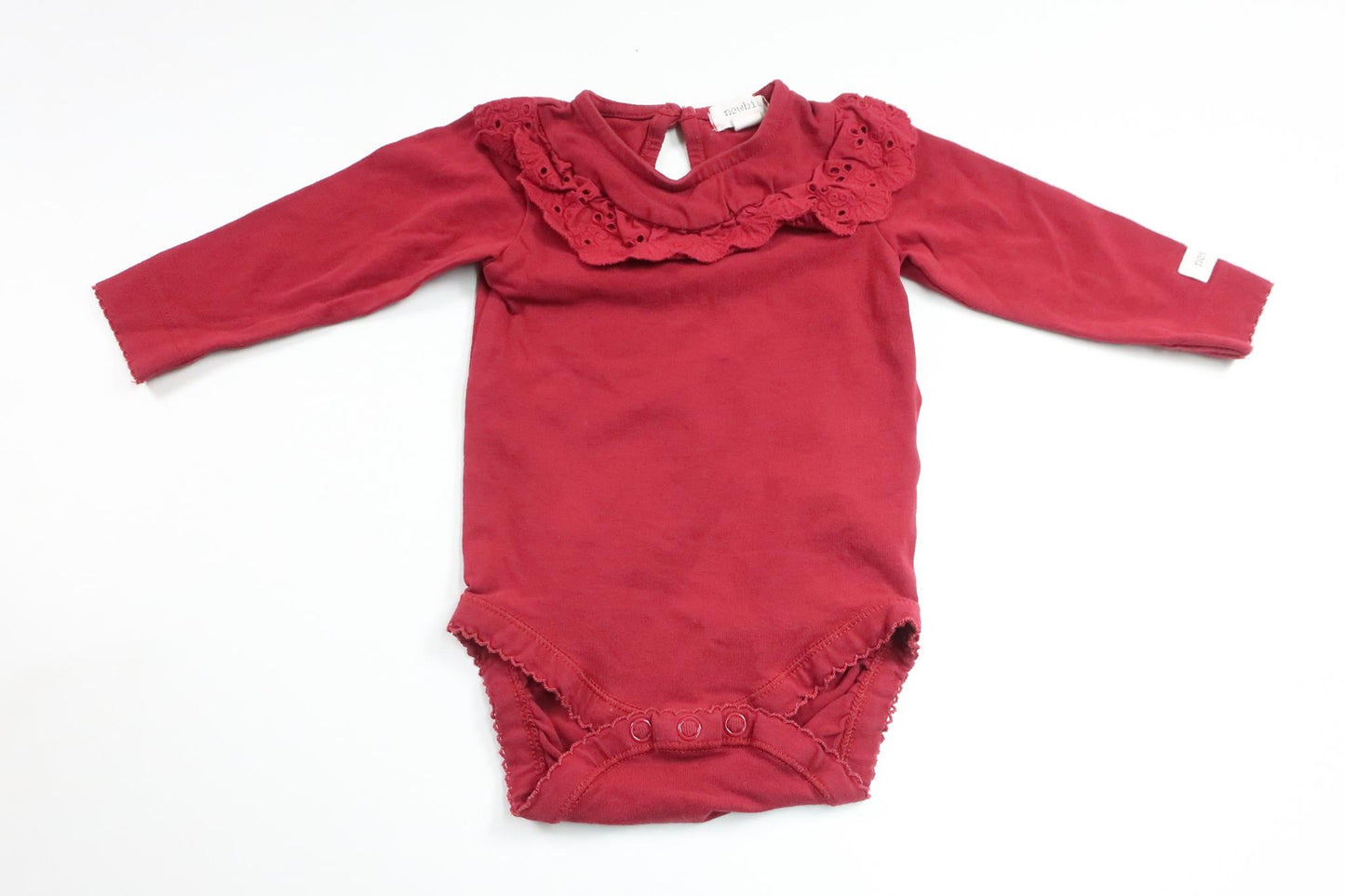 Body från Newbie - Storlek 62 - Vinröd