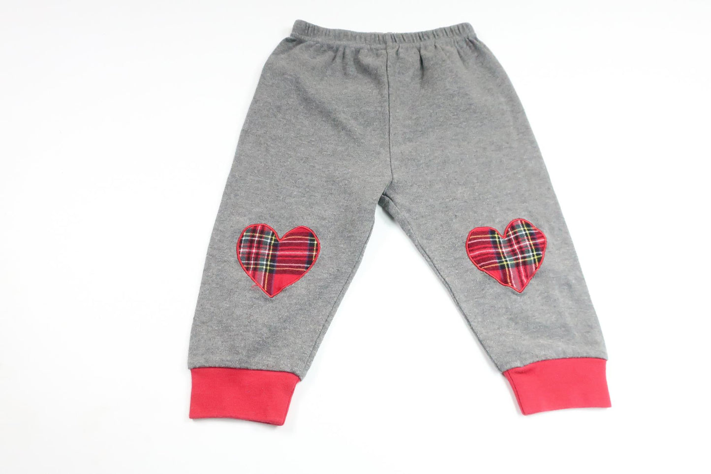 Byxor med hjärtan från Okänt - Storlek 74 - Grå
