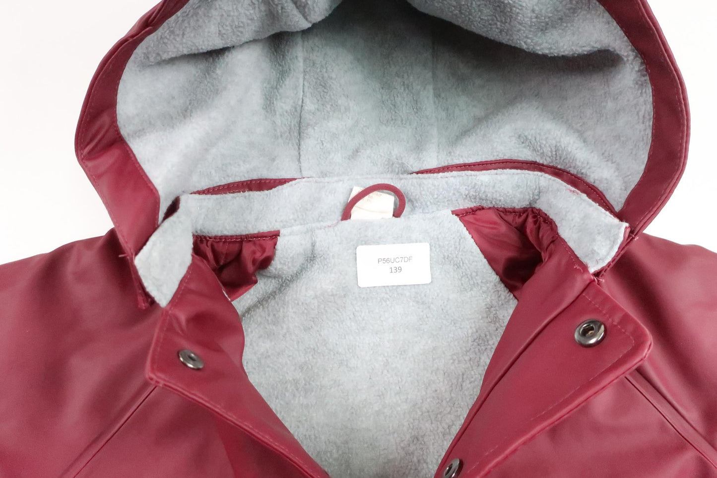 Fodrad regnjacka från H&M - Storlek 86 - Vinröd