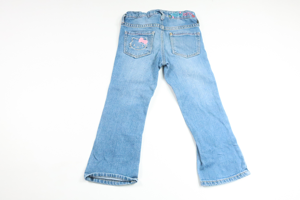 Jeansbyxor Hello Kitty från H&M - Storlek 98 - Denim
