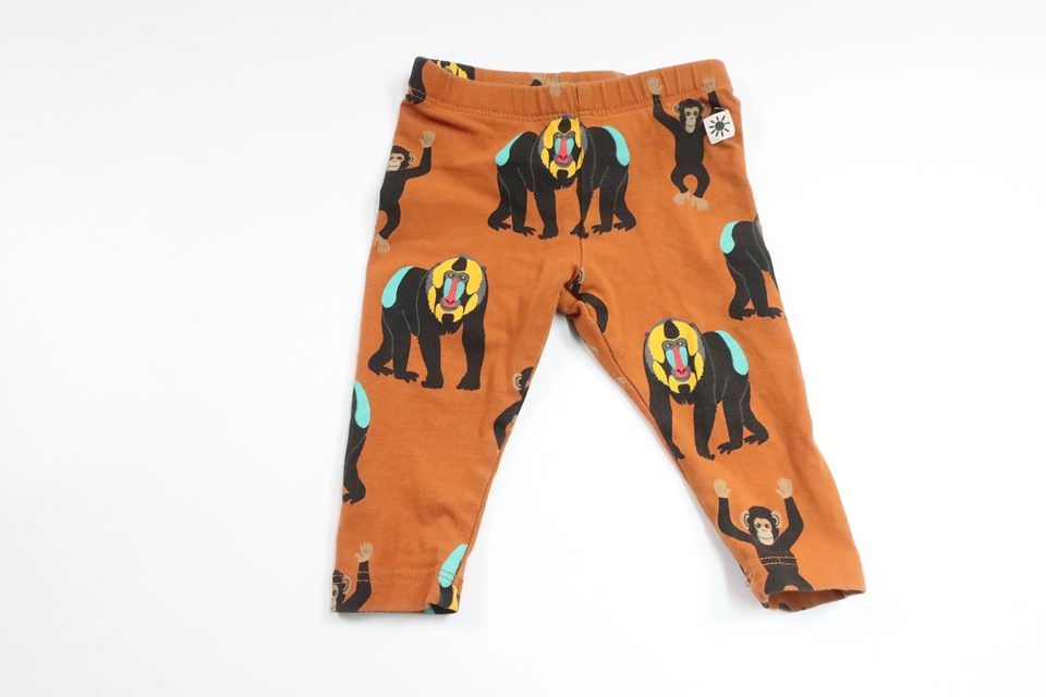Byxor med apor från Lindex - Storlek 56 - Brun