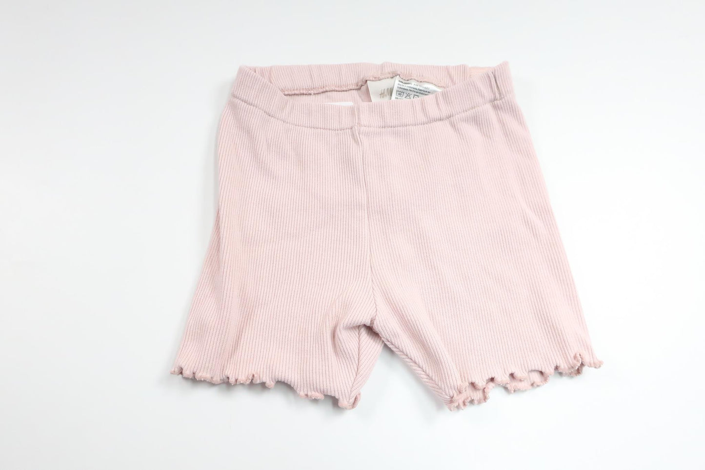 Ribbade shorts från H&M - Storlek 74 - Rosa