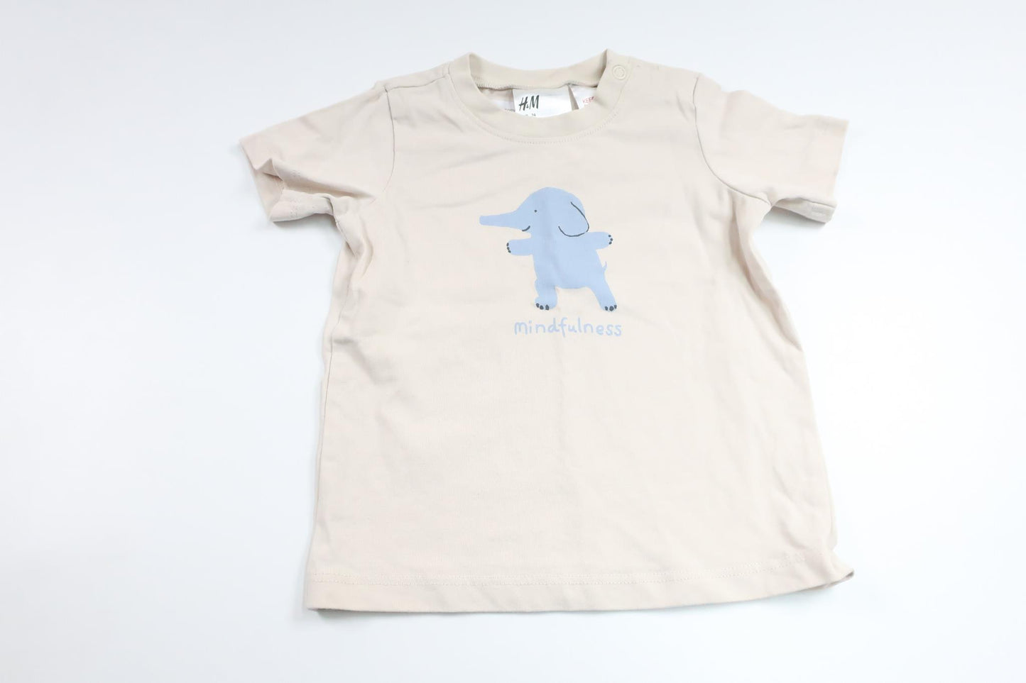 T-shirt från H&M - Storlek 74 - Beige