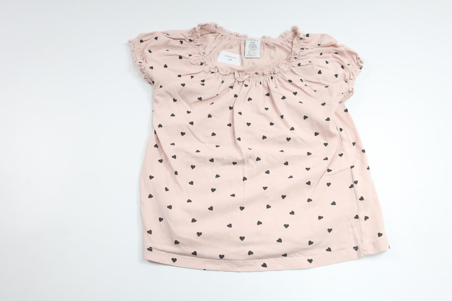 Tröja med hjärtan från Lindex - Storlek 98 - Rosa