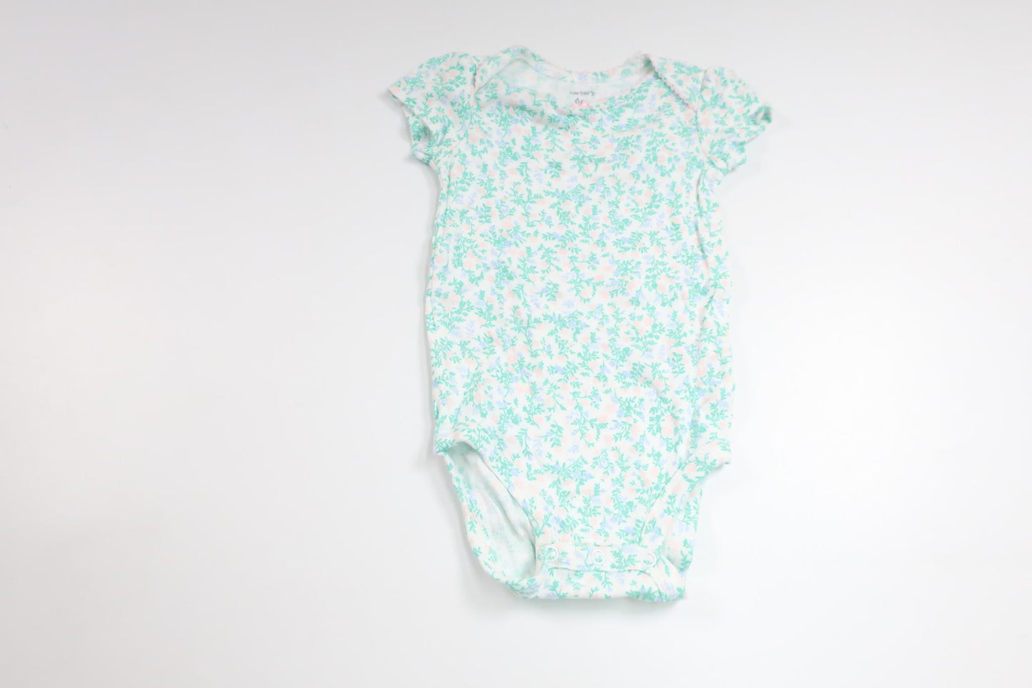 Blommig body från Carter's - Storlek 68 - Vit