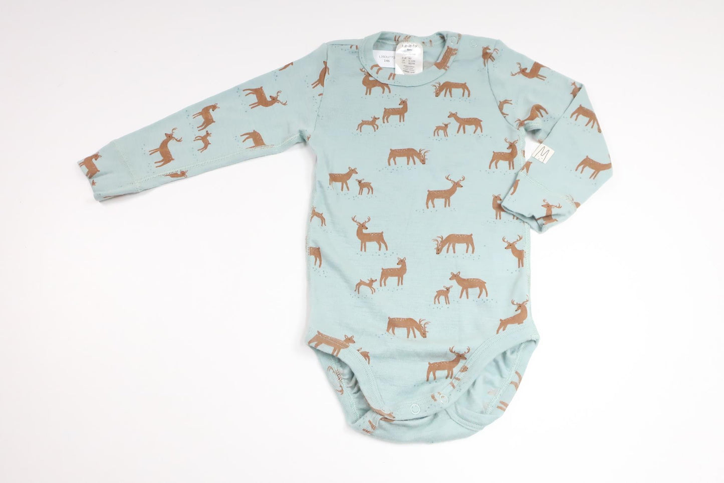 Body med rådjur från Lindex - Storlek 80 - Blå