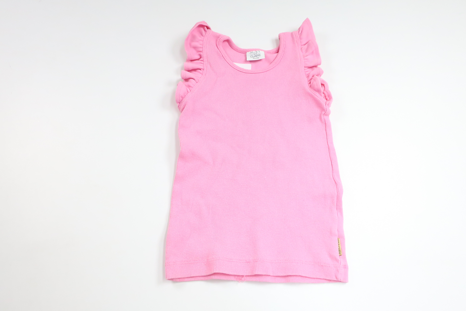 Ribbat linne från Hust & Claire - Storlek 104 - Rosa