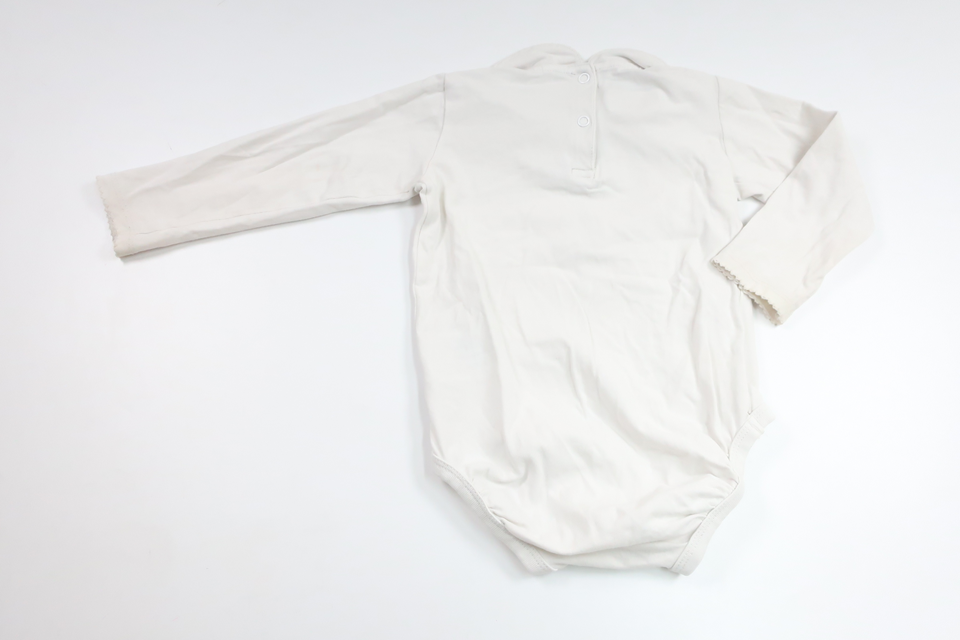 Body med krage från H&M - Storlek 80 - Benvit