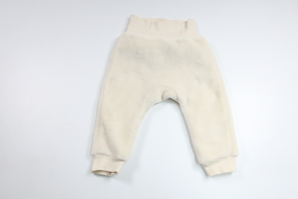 Byxor i fleece från H&M - Storlek 74 - Benvit