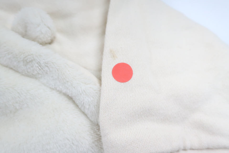 Tröja i fleece från H&M - Storlek 74 - Benvit