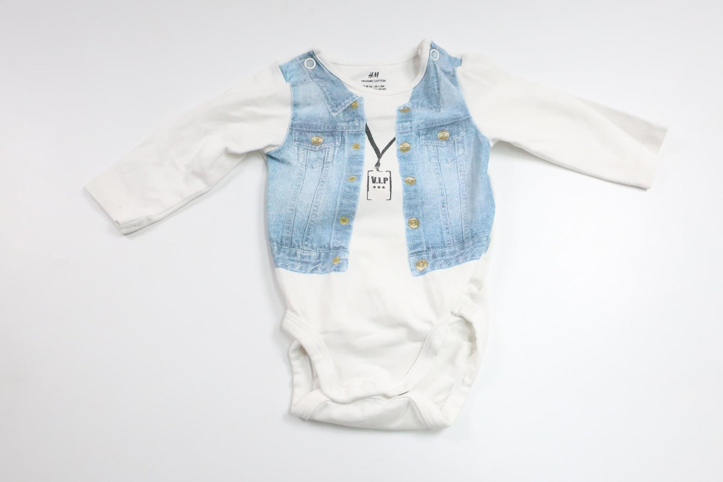 Body från H&M - Storlek 56 - Vit