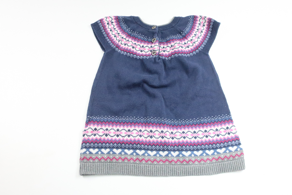 Stickad klänning från FIX by Lindex - Storlek 86 - Marinblå