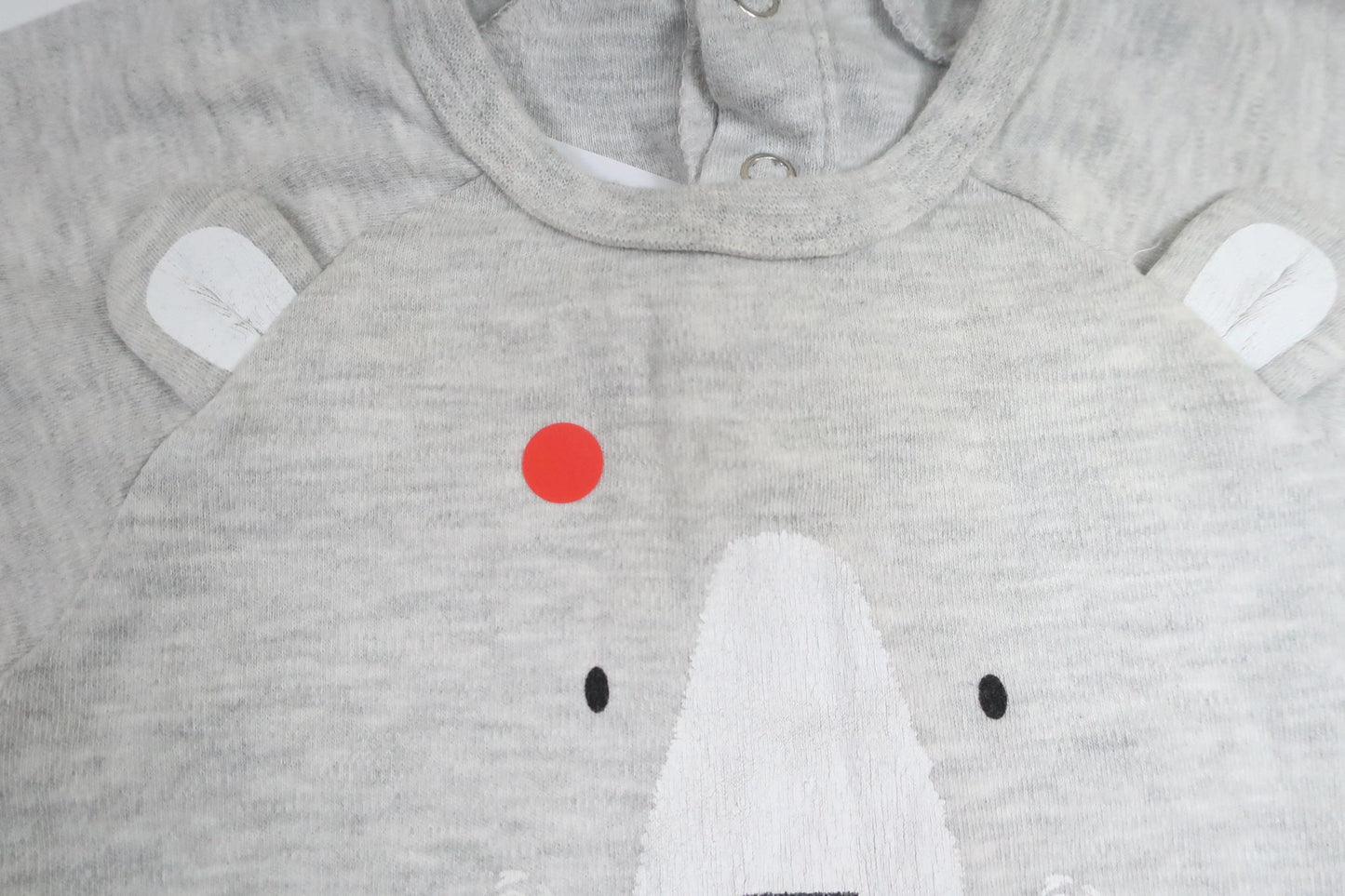 Pyjamas med nalle från Pytteliten - Storlek 74 - Grå