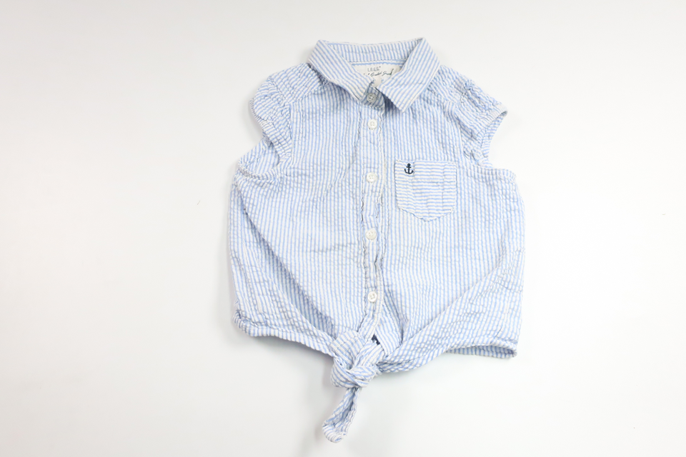 Randig blus från H&M - Storlek 98 - Blå