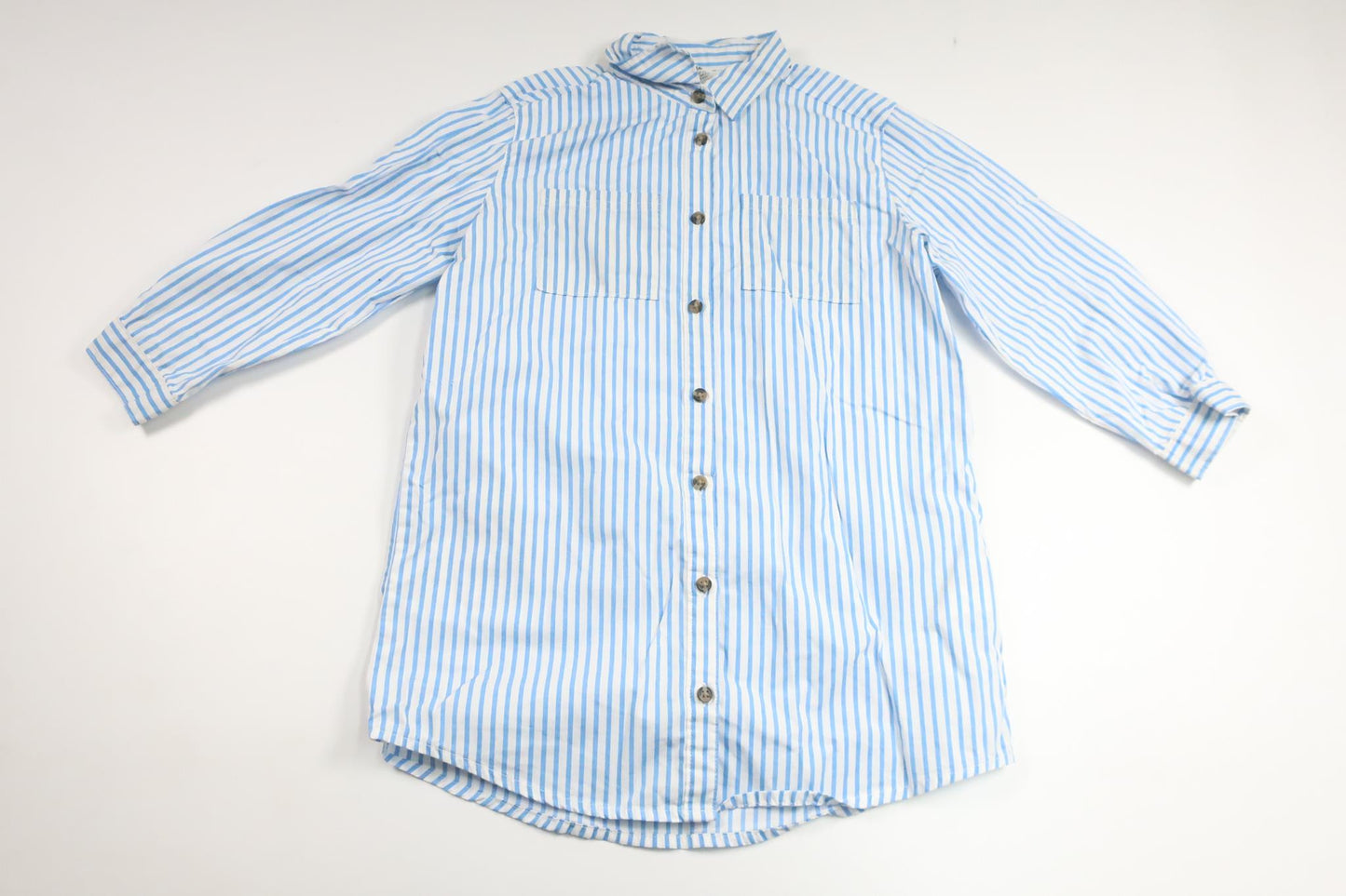 Randig skjortklänning från H&M - Storlek 110 - Blå