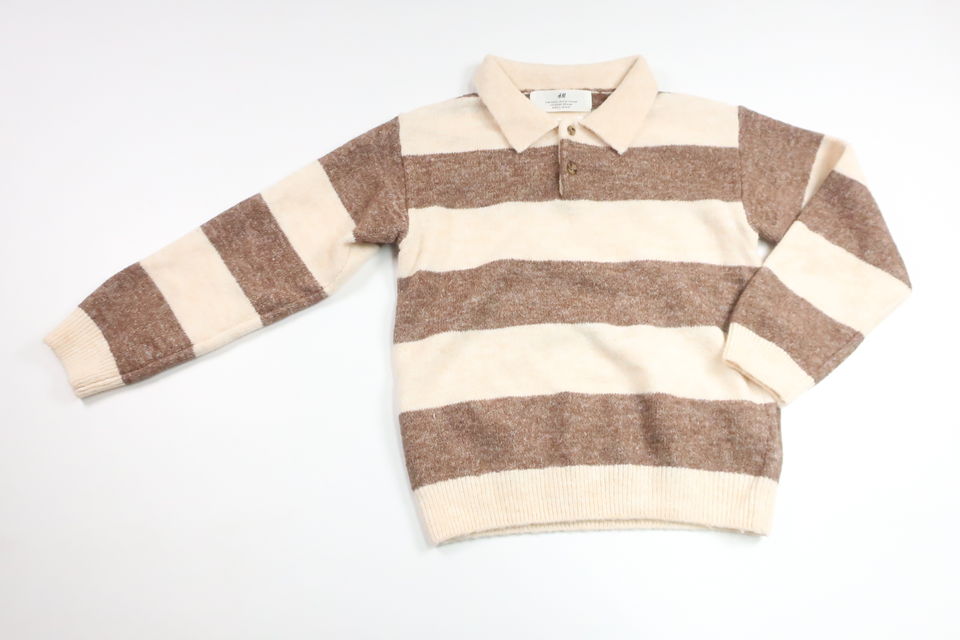 Stickad tröja från H&M - Storlek 110/116 - Beige