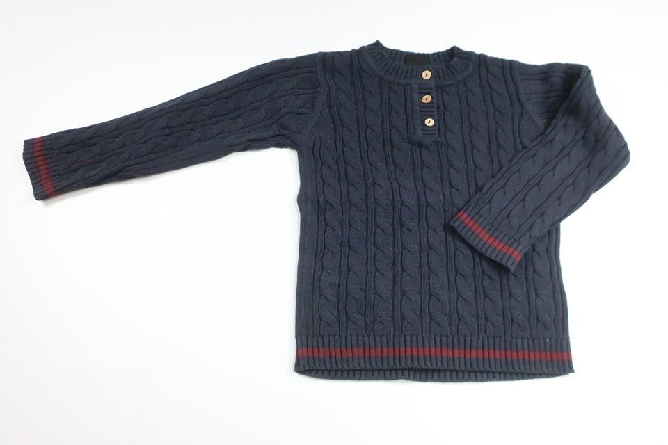 Stickad tröja från Luca & Lola - Storlek 98/104 - Marinblå