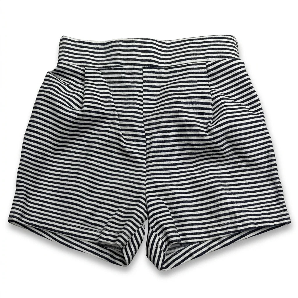 Randiga shorts från L&Q - Vit