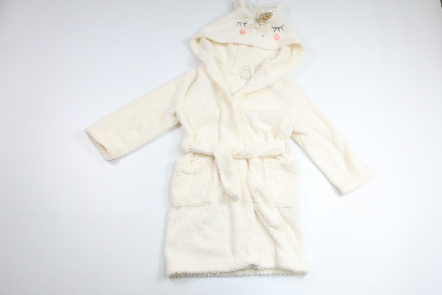 Morgonrock/Badrock från H&M - Storlek 98/104 - Benvit