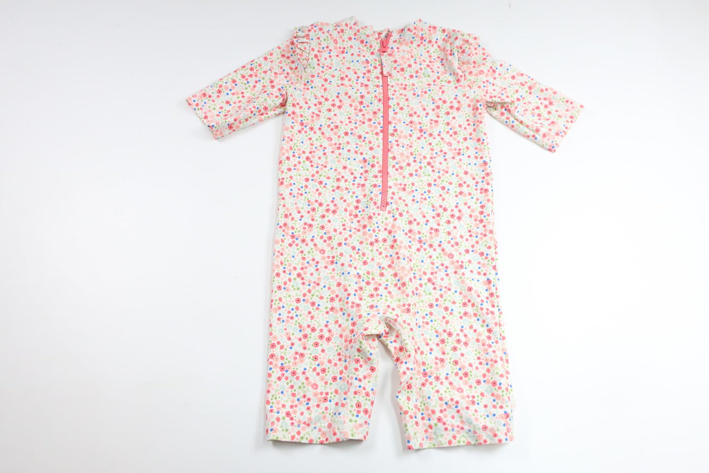 Blommig UV-dräkt från H&M - Storlek 98/104 - Vit