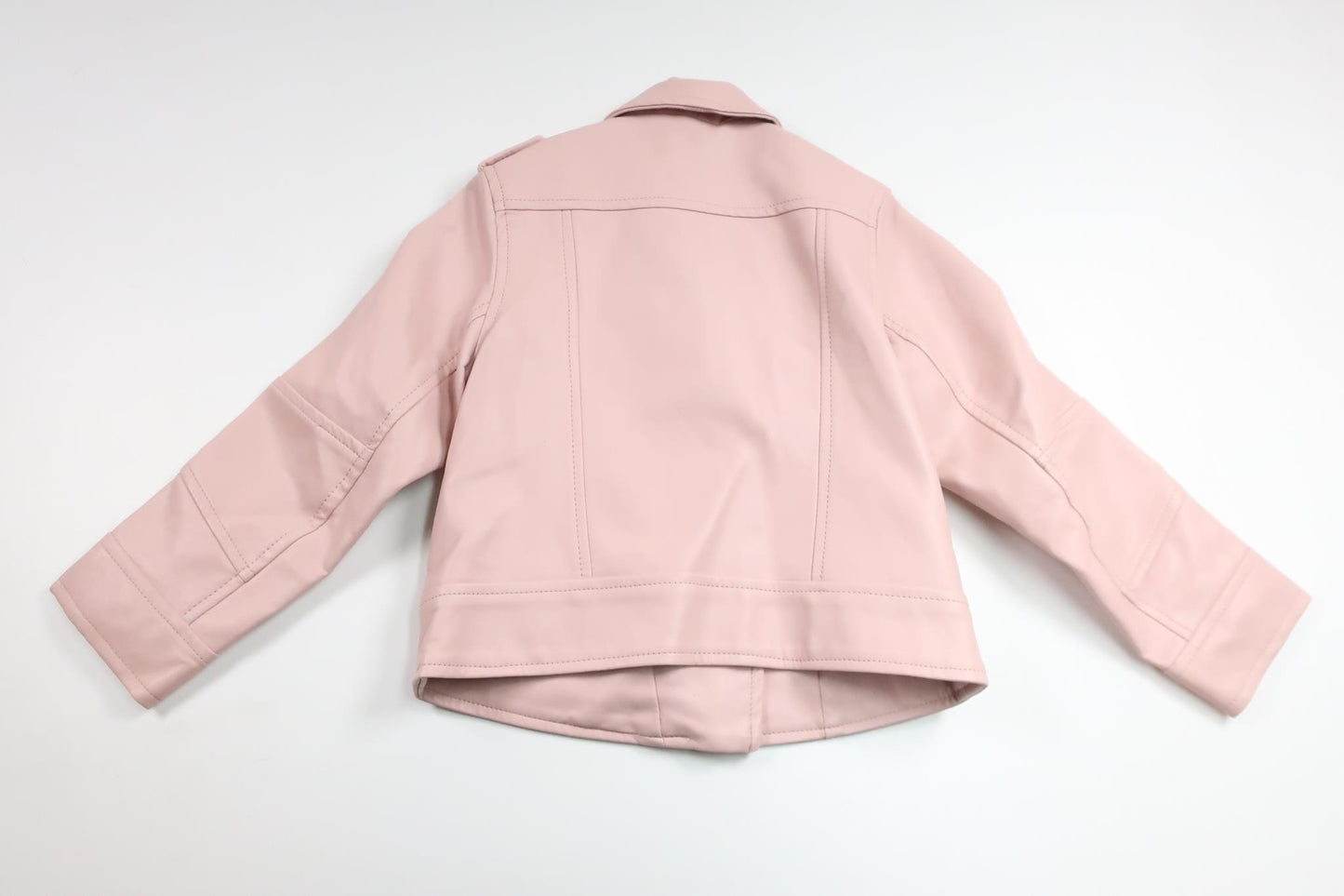 Jacka i skinnimitation från H&M - Storlek 104 - Rosa