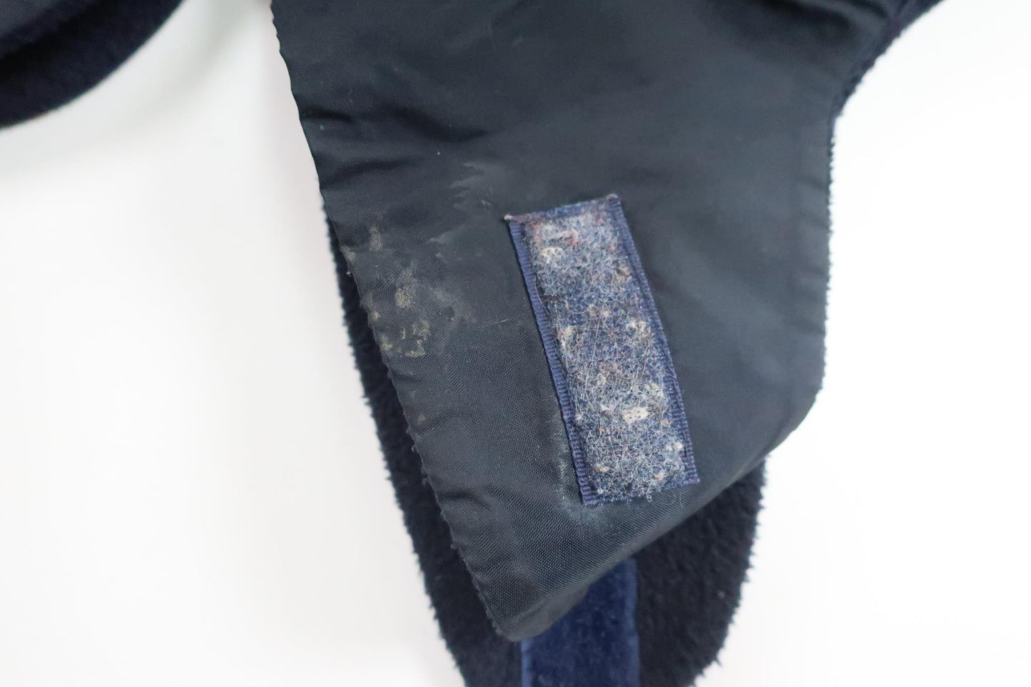 Fleecefodrad vintage mössa från Polarn o. Pyret - Storlek 48 - Marinblå