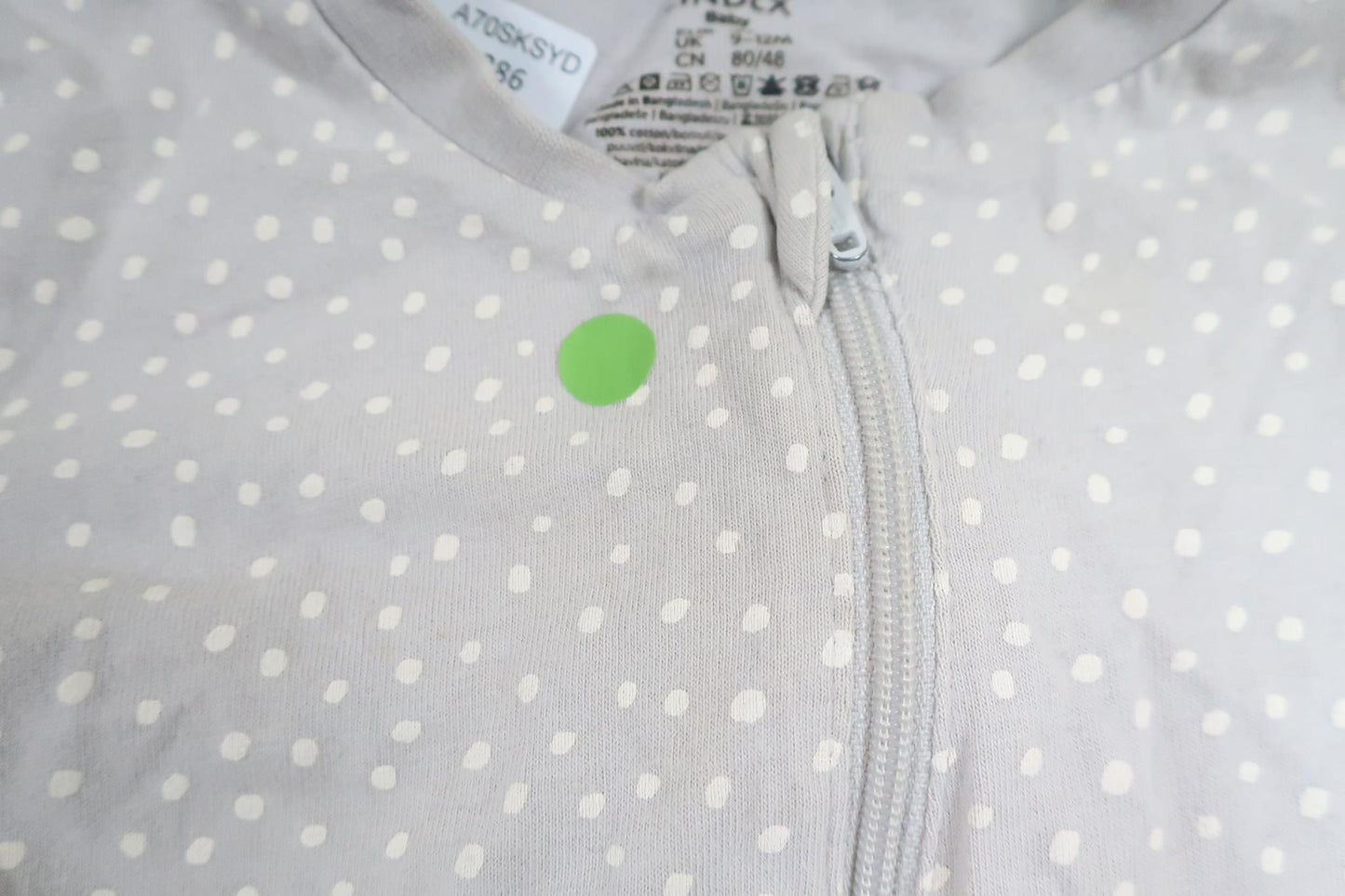 Pyjamas med kanin från Lindex - Storlek 80 - Grå