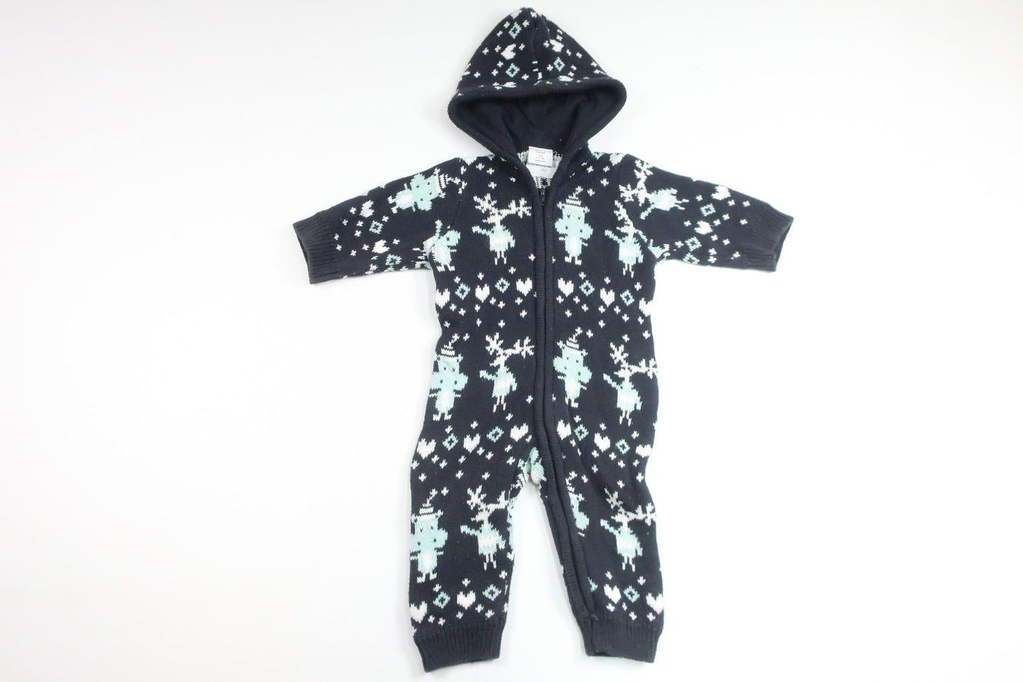 Knitted overalls from Polarn o. Pyret - Size 56 - Navy blue