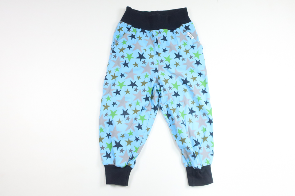 Byxor med stjärnor från Lil-Len - Storlek 98/104 - Blå