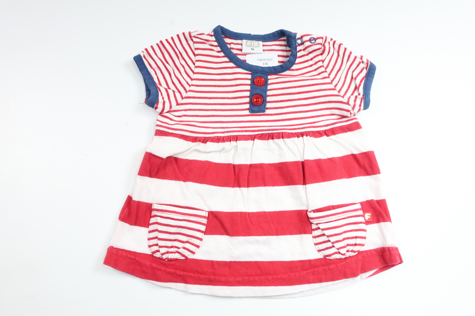 Randig klänning från FIX by Lindex - Storlek 56 - Röd