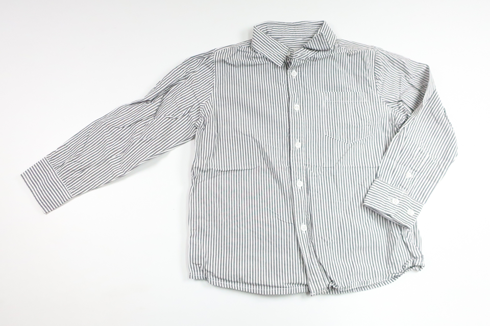 Randig skjorta från Denim Day - Storlek 122 - Blå