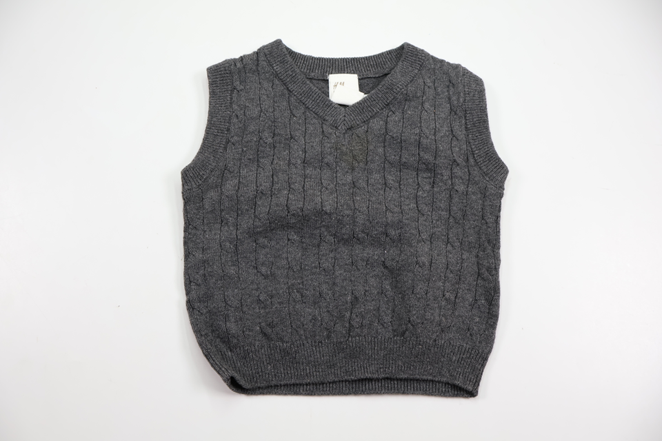 Stickad väst från H&M - Storlek 62 - Grå