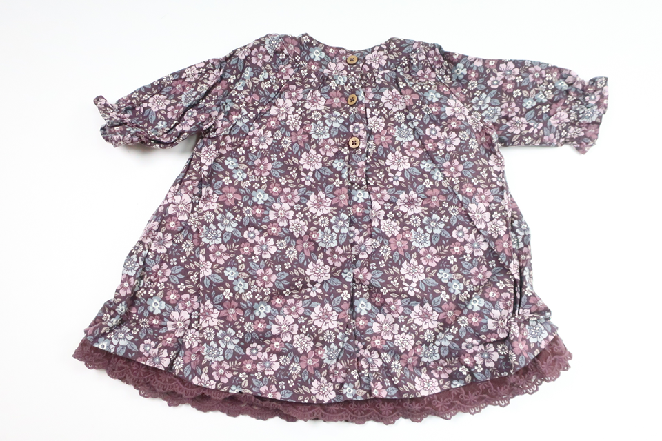 Blommig klänning från Newbie - Storlek 62 - Lila